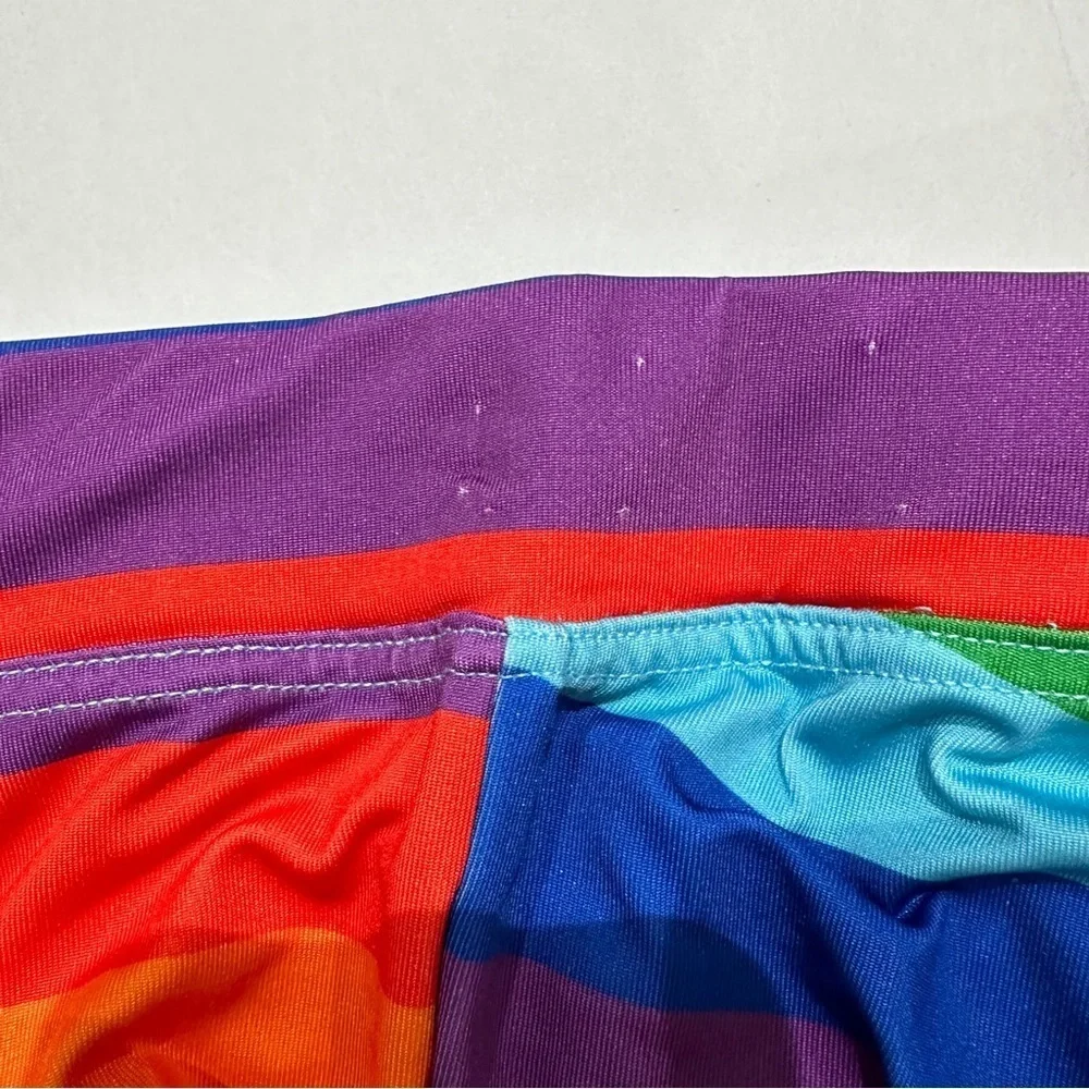 Tipsy Elves Full Length Rainbow Striped Leggings - Picture 5 of 8